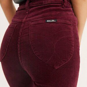 Rolla's East Coast Wide-Wale Cord Flare Jeans (High Rise; Size 31)